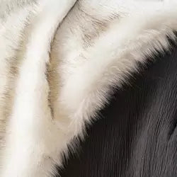 Faux fur throw